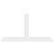 Ekena Millwork Portland Architectural Grade PVC Gable Bracket, 84"W x 45 1/2"H x 4"D x 6"F, 13/12 Pitch GBP084X46X0406POR00 - alternate 3